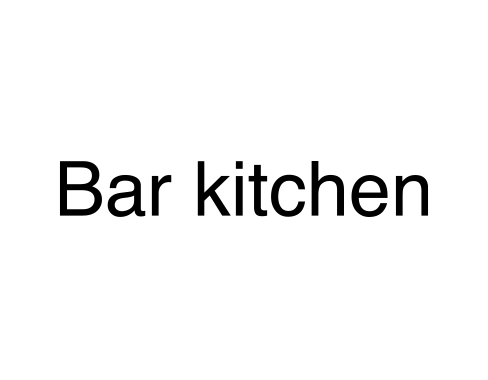 Bar kitchen